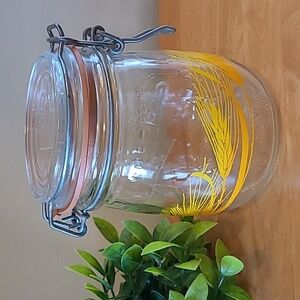 LE PARFAIT Vintage Nivea De Remplissage France Rubber Seal Glass Canister